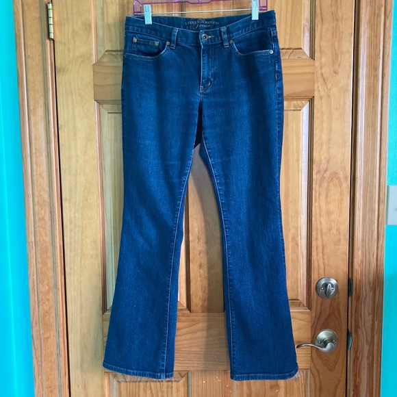 Ralph Lauren women’s size 8 gently used bootcut blue jeans - Picture 1 of 11
